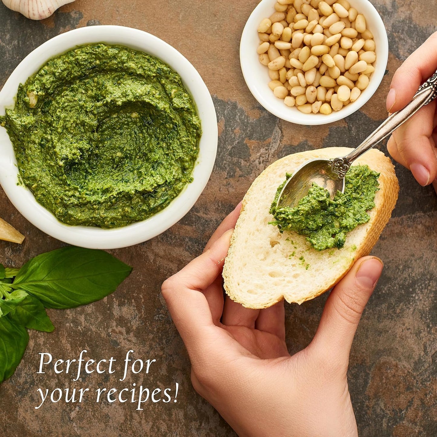 Raw Pine Nuts 4 Pounds (64 oz) | Whole Natural Unsalted Pignolias | Healthy Snack & Great for Cooking, Baking, Salads, Pesto Sau