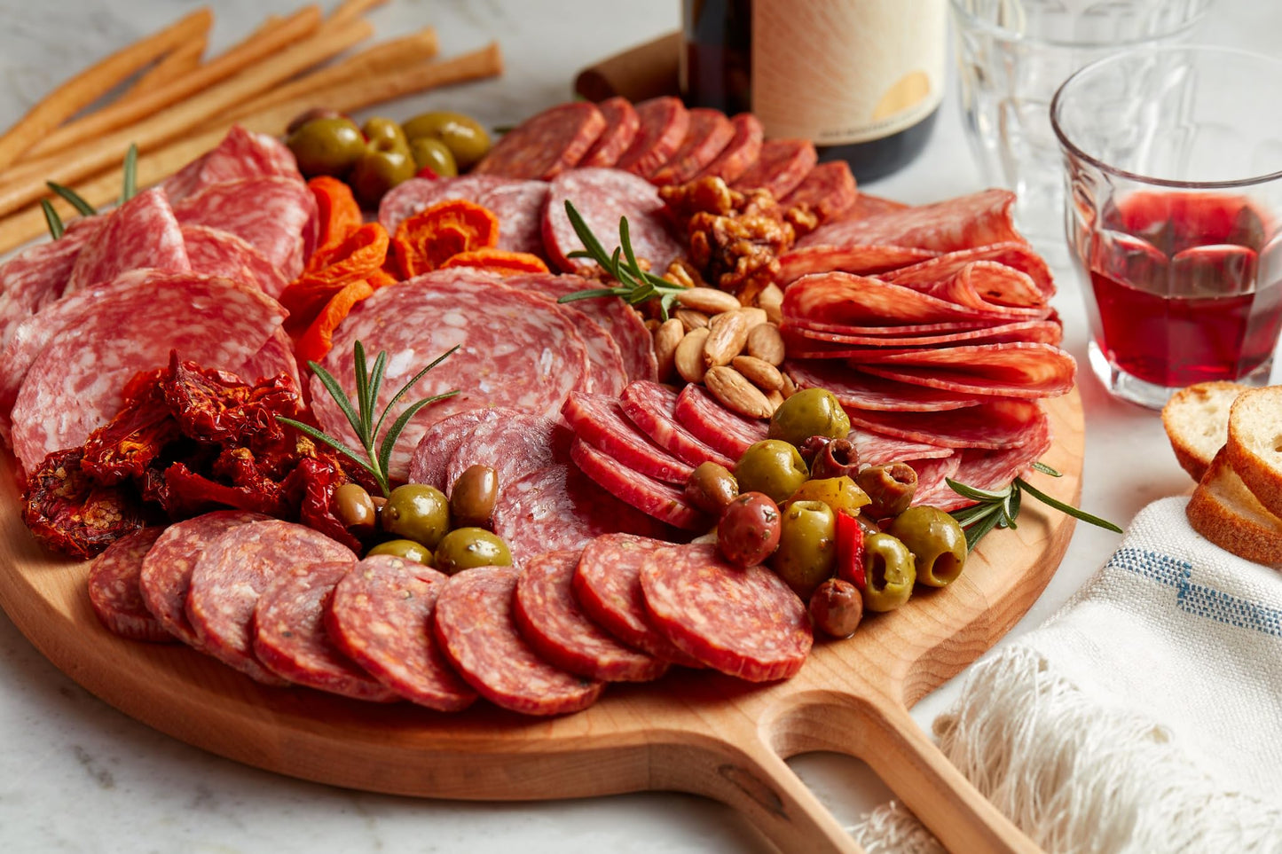 Olli Salumeria, Preservative-Free Salaminis, Salami Bites, Classic - With Garlic, Salt, And Pepper (2.6 Oz, 3 Pack)