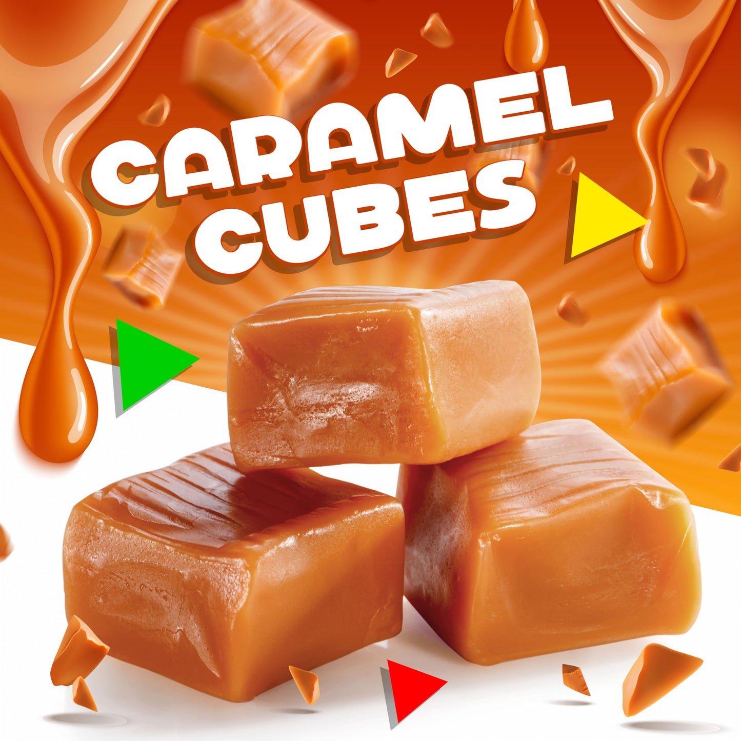 Kraft Caramel Cubes Candy - 2 Pound Bag, Individually Wrapped Classic Chews, Approx. 130 Count - LAETAFOOD