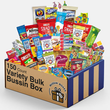 Office Snacks And School Snacks Variety Pack/College Care Package (150 Count)