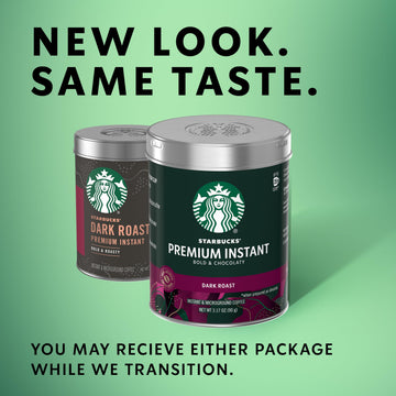 Starbucks Premium Instant Coffee, Dark Roast, 100% Arabica Beans, 3 Pack (3.17 Oz Each) - Rich Flavor, Convenient Instant Brew