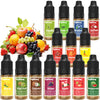 Food Flavoring Oil - 14 Flavors of Pure Natural Liquid Lip Gloss Flavoring Oil, Concentrated Candy Flavors for Baking & Cooking,