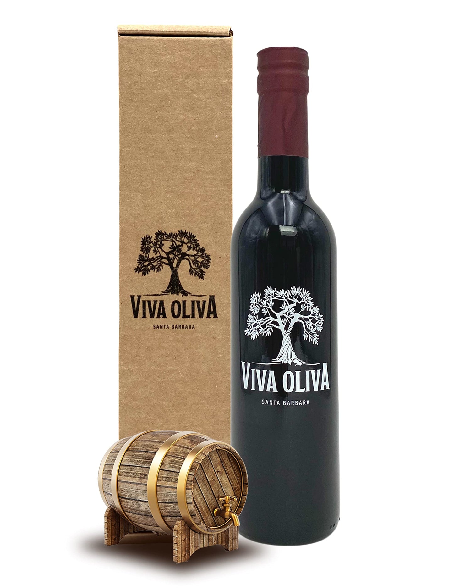 Viva Oliva Balsamic Vinegar, 18 Year Barrel Aged, 375ml (12.7oz), 100% Natural, Premium Quality, Modena, Italy
