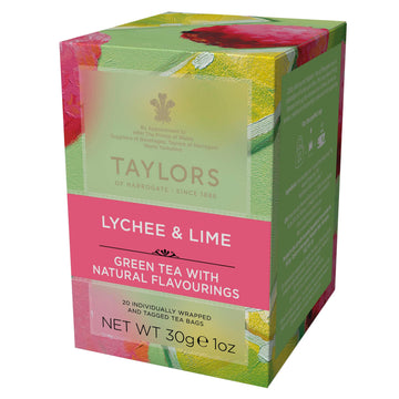 Taylors Of Harrogate Lychee & Lime Green Tea, 20 Teabags