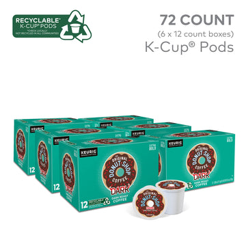 The Original Donut Shop Dark Keurig Single-Serve K-Cup Pods, Dark Roast Coffee, 72 Count