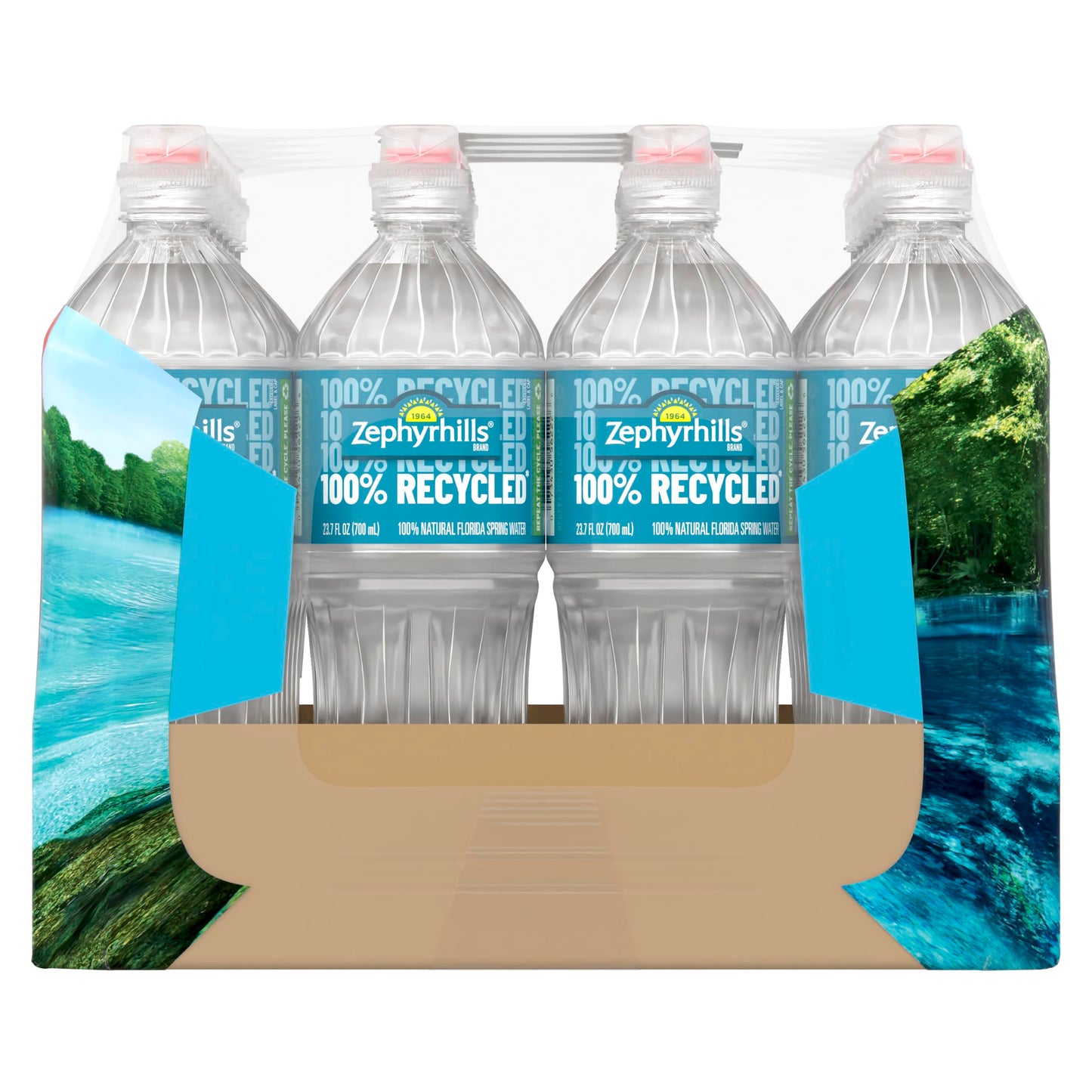 Zephyrhills Spring Water Case Bundles (23.7 Oz. Case Of 24 (Sport Top) - 3 Cases)