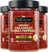 Tuscanini Premium Chopped Calabrian Chili Peppers In Olive Oil, 9.2oz (3 Pack) Just 3 ingredients, All Natural, Nothing Artifici