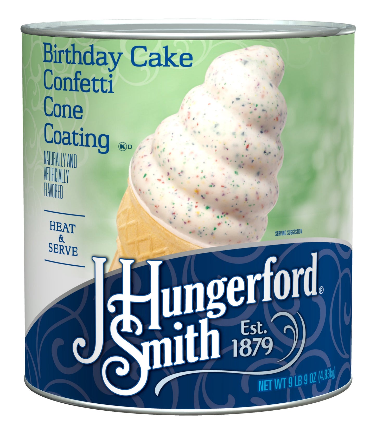J Hungerford Smith Birthday Cake Confetti Cone Coating, 116 Oz Can, 3 Pack