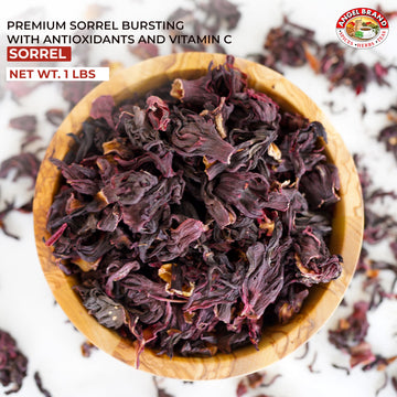 Angel Brand Sorrel Leaves 1 Lbs Pouch - Discover Rich Flavor And Aroma Of Healthful Delights With Hibiscus Flowers Leaf, Craftin