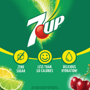 7UP Sugar Free Cherry Powder Drink Mix – 72 Sticks, 0.47 Ounce (Pack of 12) – Delicious and Refreshing Beverage Option