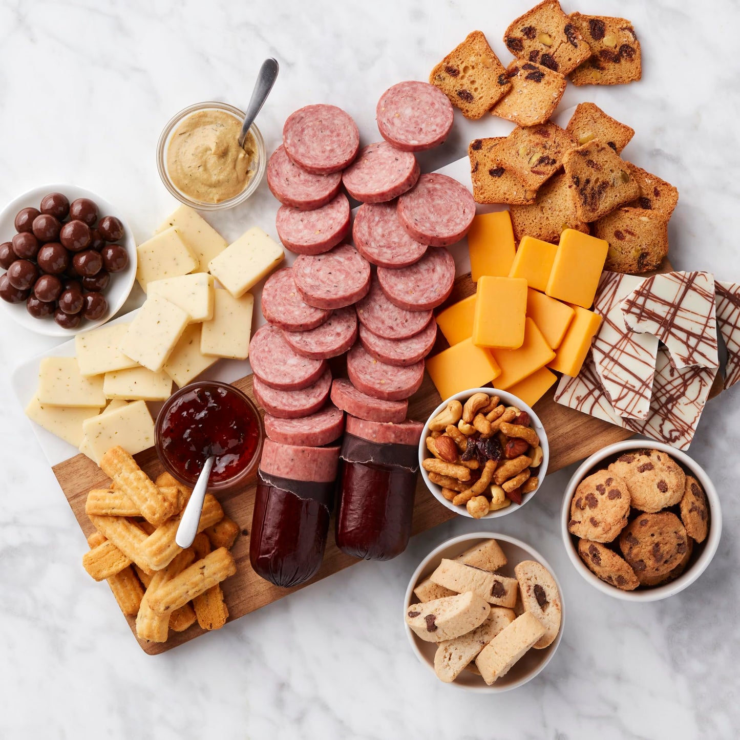 Hickory Farms Ultimate Party Meat And Cheese Gift Basket | Charcuterie Food | Summer Sausage | Fathers Day | Mothers Day | Easter | Christmas | Holiday | Housewarming | Care Package?