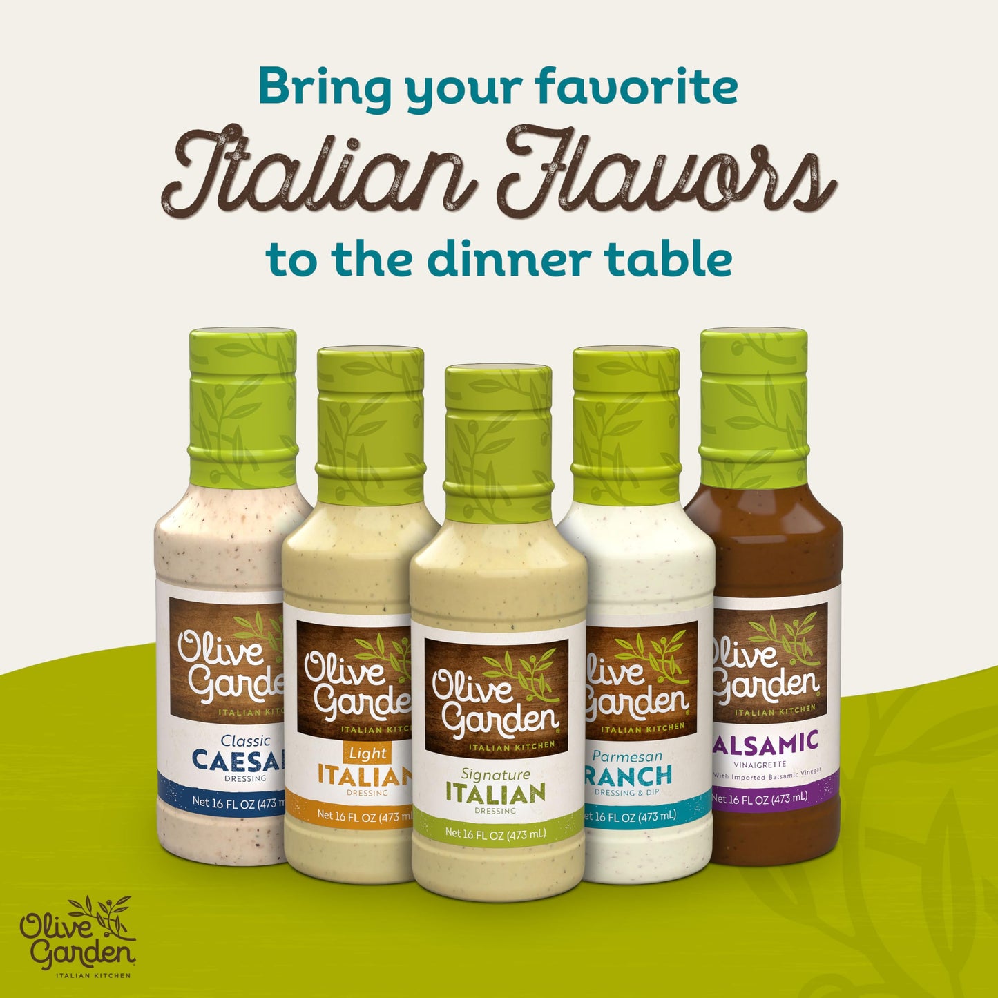 Olive Garden Parmesan Ranch Dressing and Dip, 16 fl. oz., Made with Buttermilk and Parmesan Cheese, Perfect Dipping Sauce, Chick