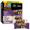 KIND Bar Minis, Salted Caramel Dark Chocolate Nut & Dark Chocolate Almond Coconut, Variety Pack, Gluten Free, 100 Calories, Low
