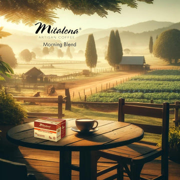 Mitalena Artisan Coffee Morning Blend, Low Acid, Medium Roast, Organic Coffee Pods For Keurig K-Cup Coffee Maker - 72 K Cups - 1