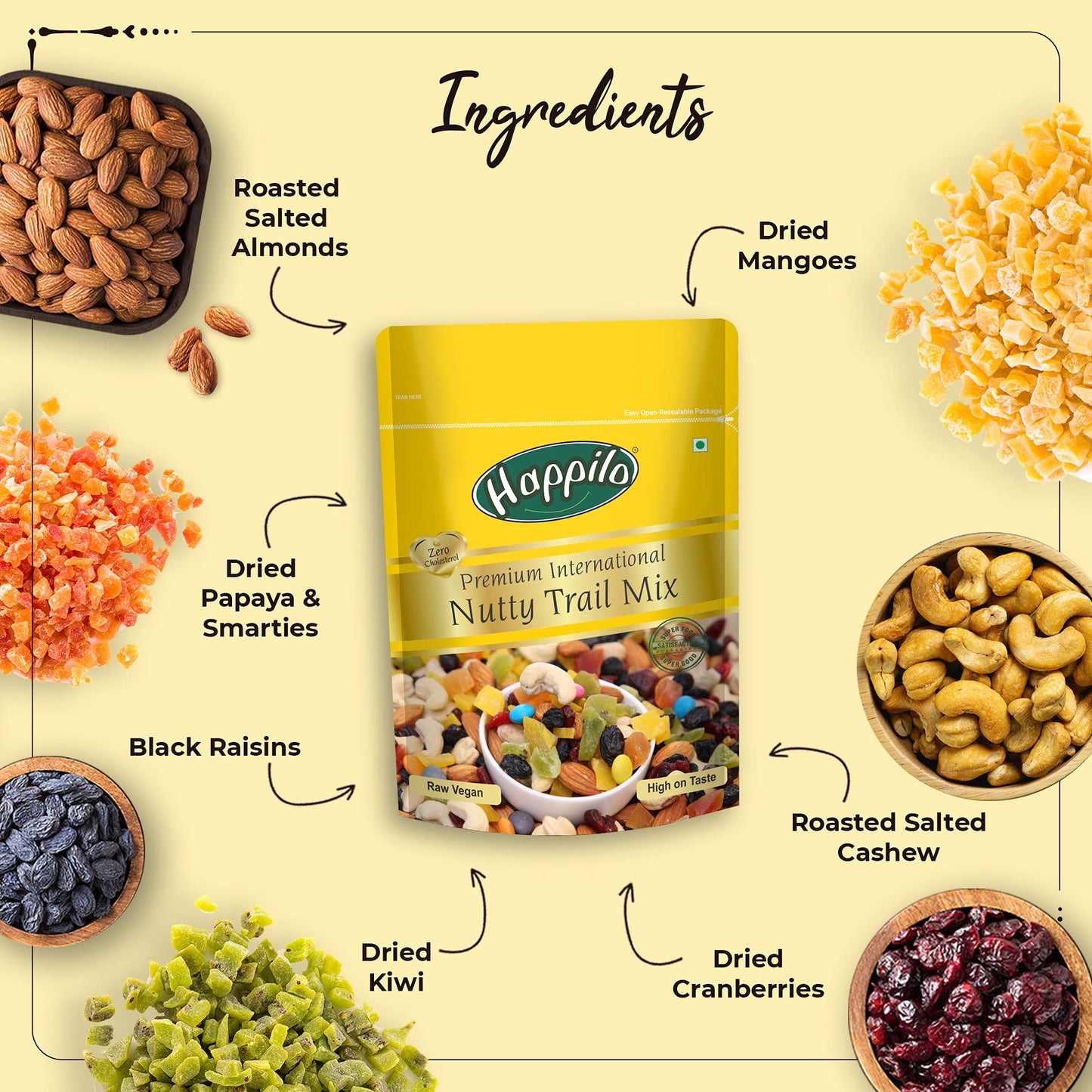 Happilo Premium International Trail Mix, 200G