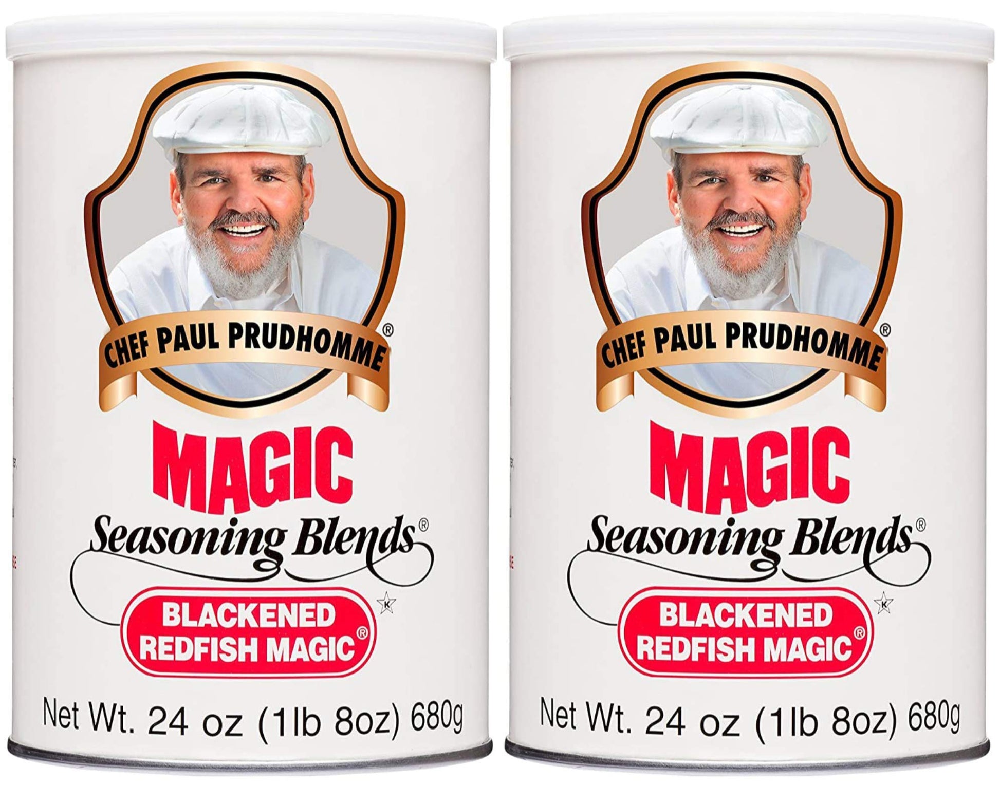 Chef Paul Blackened Redfish Magic Seasoning, 24-Ounce Canisters (Pack Of 2)