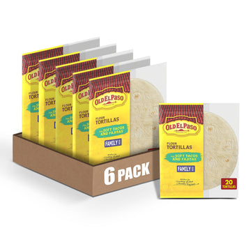 Old El Paso 6" Flour Tortilla, 20 Ct (Pack Of 6)