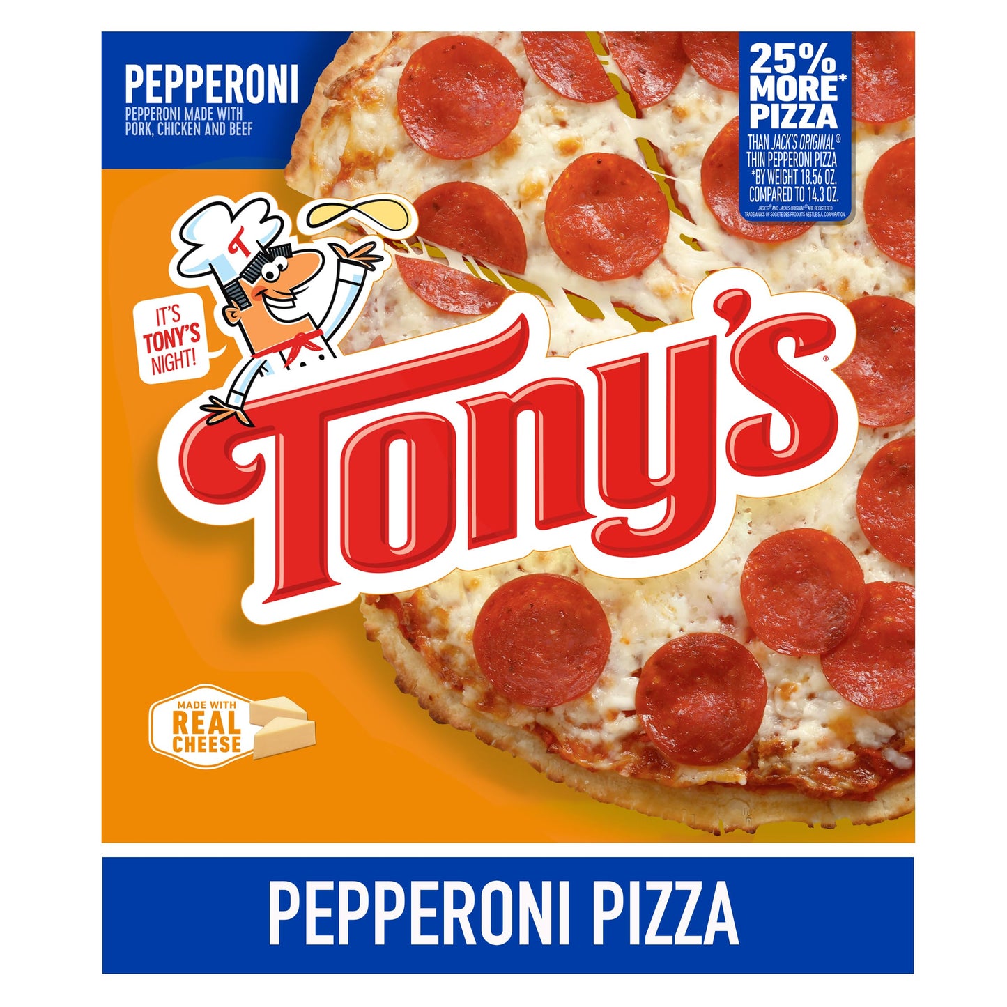 Tonys Pizzeria Style Pizza Pepperoni, 18.56 Ounce -- 16 Per Case.
