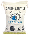 Grown In Montana Green Lentils | 4 Lb Linen Drawstring Bag | Non-Gmo | Kosher | Vegan | Non-Irradiated