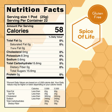 True Honey Chai Tea Pods - All Natural Organic Cinnamon, Clove, Coriander, Anise And Fennel - 22 Count