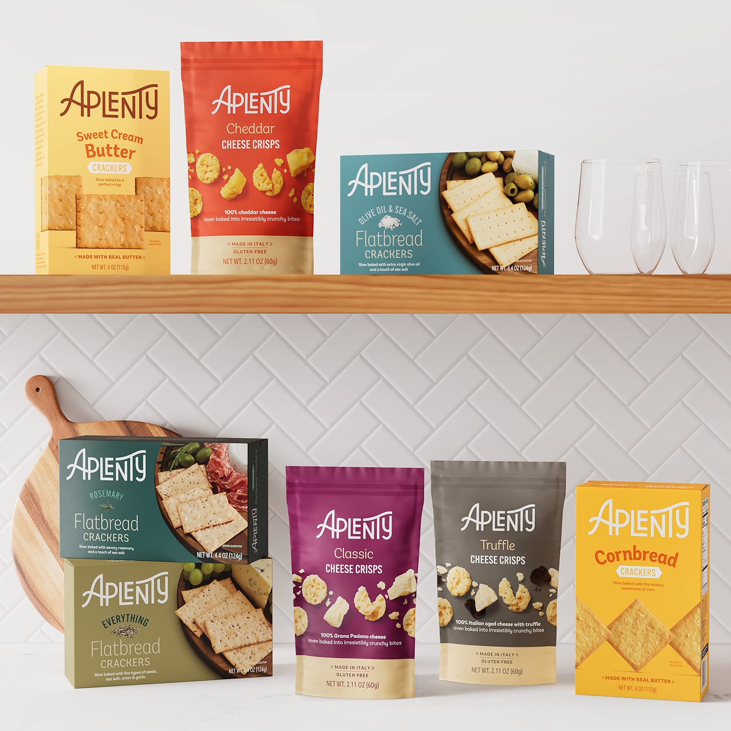 Aplenty Everything Flatbread ers, Light Golden, 4.4 oz Pack