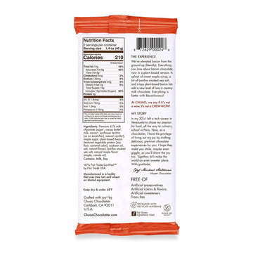 Chuao Chocolatier Baconluxious Chocolate With Plant-Based Bacon Gourmet Milk Bars | Vegetarian | For Gift Baskets, Birthday, Tha