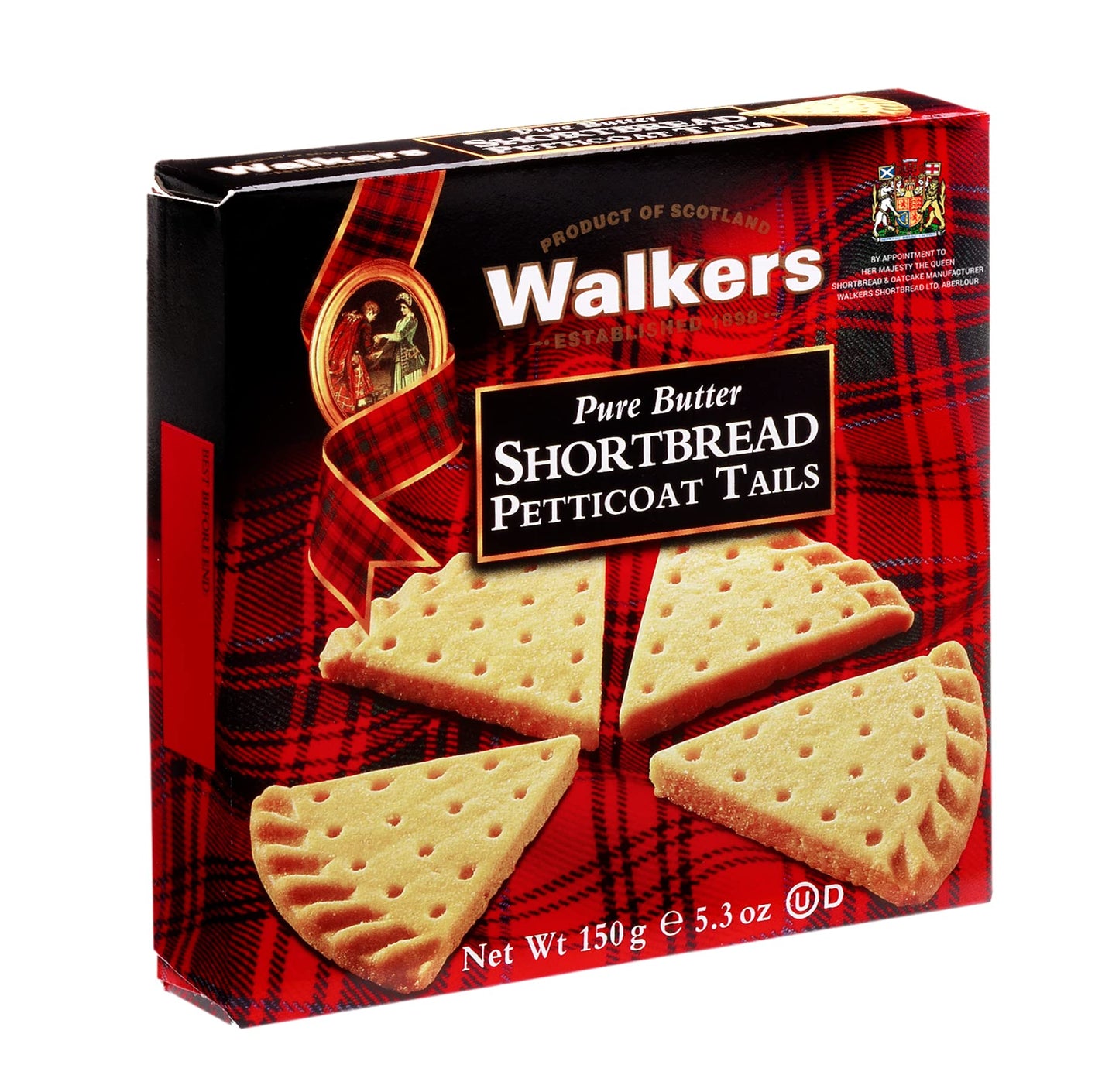 Walker'S Shortbread Petticoat Tails Cookies, Pure Butter Shortbread Cookies, 5.3 Oz Box (Pack Of 6)