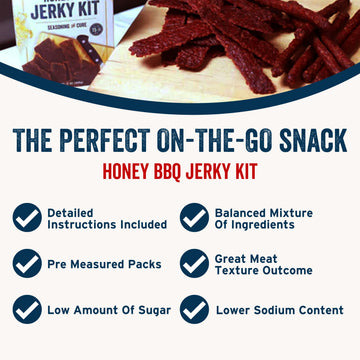 PS Seasoning Jerky Seasoning and Cure Kit (Honey BBQ) - Grand Champion American Association of Meat Processors Award - Wild Game