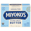 MIYOKOS CREAMERY Organic Vegan Butter, Unsalted, European Style, Cultured Plant Milk Based, Unsalted, 8 oz Stick (1-Pack)