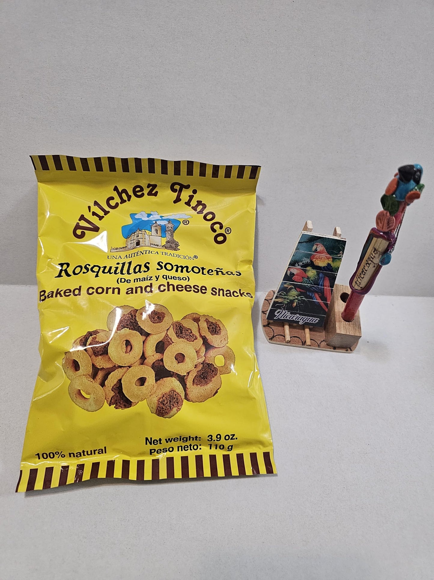 Vilchez Tinoco Rosquillas Somoteas, Baked Corn and Cheese Snacks 3 pack