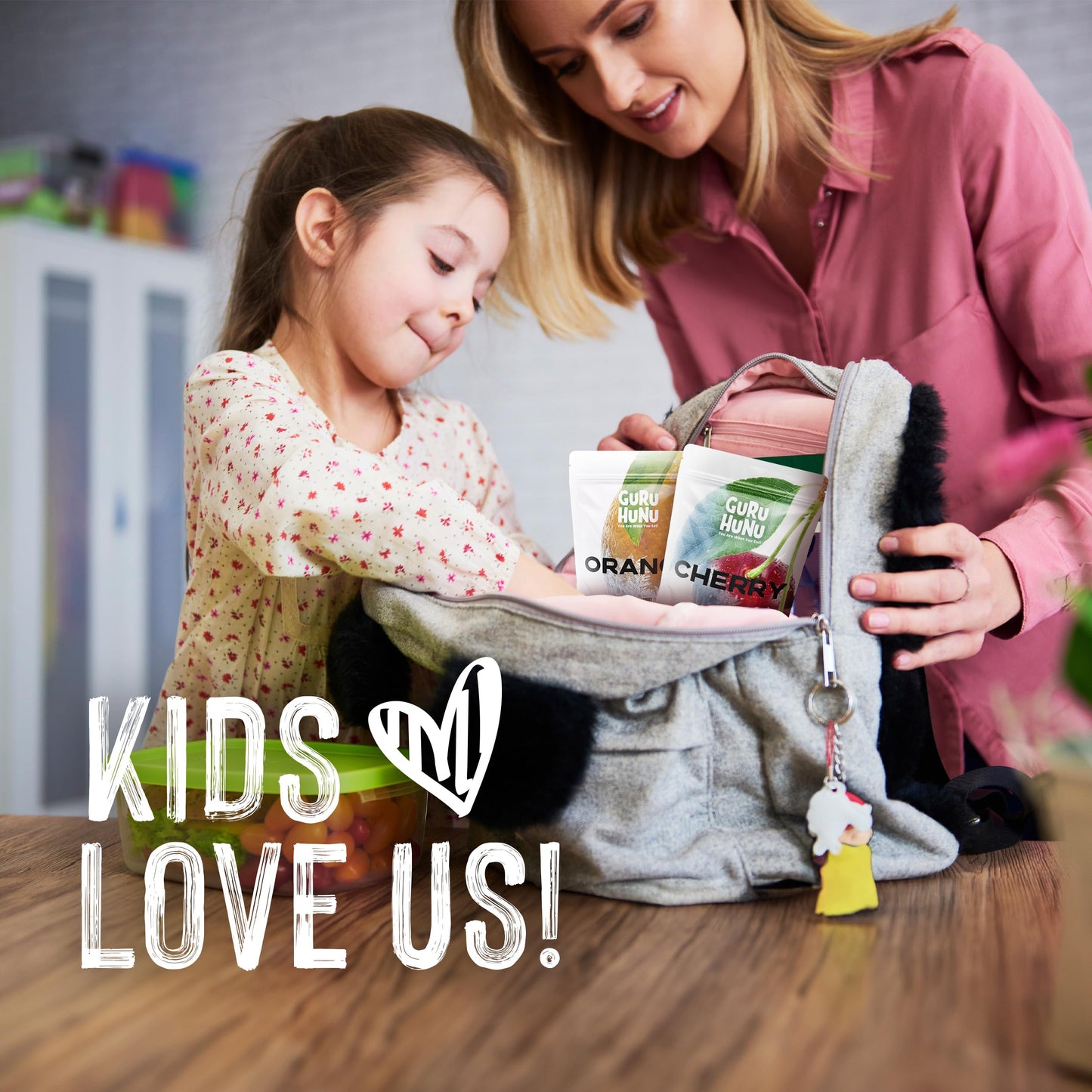 GURU HUNU Freeze Dried Fruit Mix 12 Individual Packs Healthy Fruit Snacks - Variety Pack Dehydrated Fruit Chips Camping Snacks M