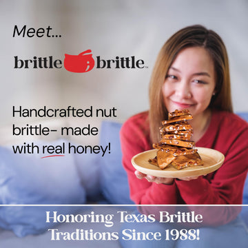 Brittle-Brittle Mixed Nut Brittle Candy, Handmade Gourmet Treat With Honey, Almonds, Cashews, Pecans, Gluten Free, Perfect Snack