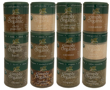 Simply Organic Mini Spices Gift Set (12 FLAVORS)-by AUUOO