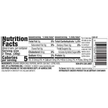 La Preferida Organic Green Chiles, Mild-Diced, 4 Ounce (Pack Of 12)