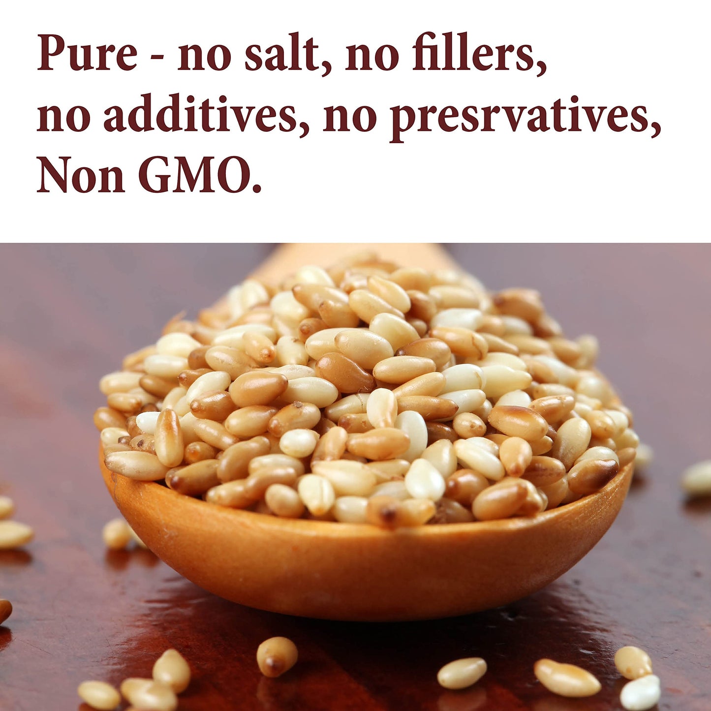 The Spice Way Roasted White Sesame Seeds - 8 Oz