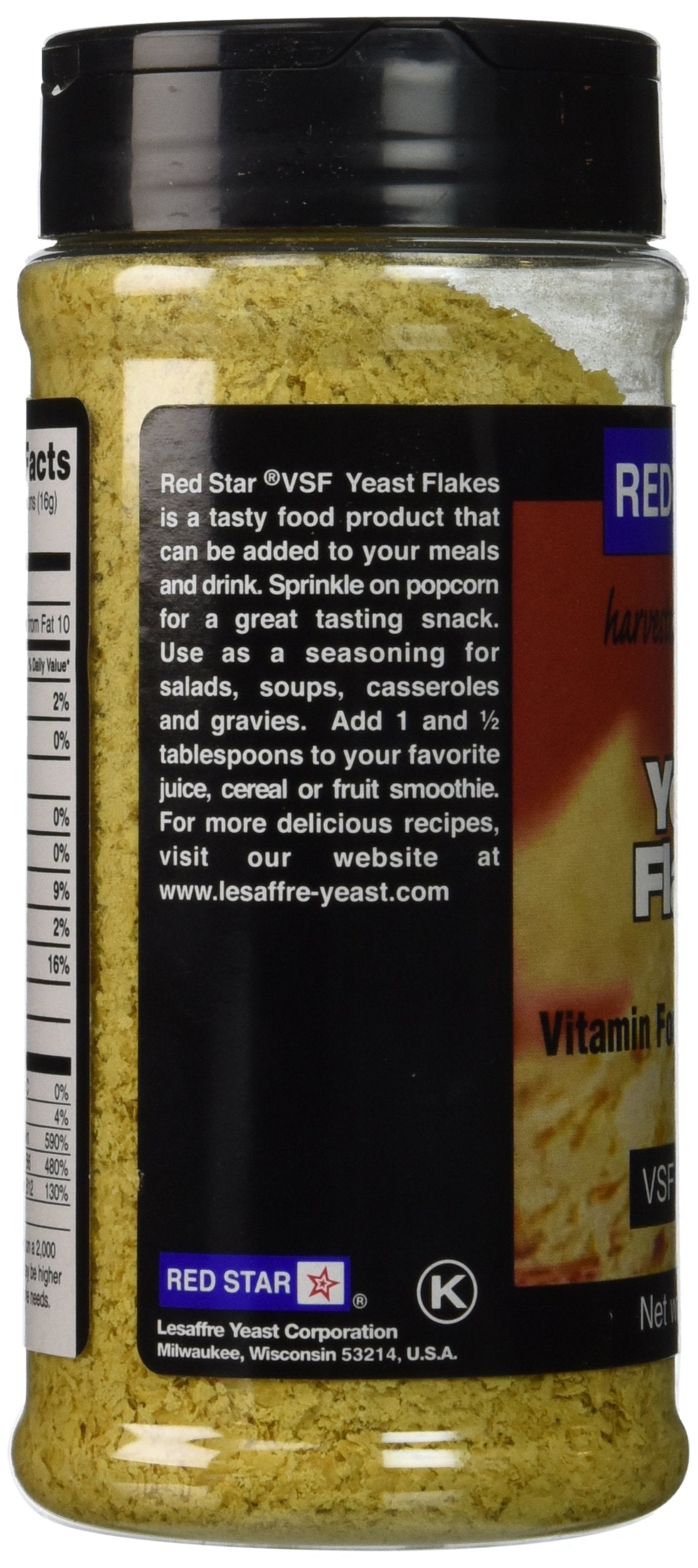Red Star Nutritional Yeast - VSF Mini Flake -- 5 oz Each (Pack of 6)