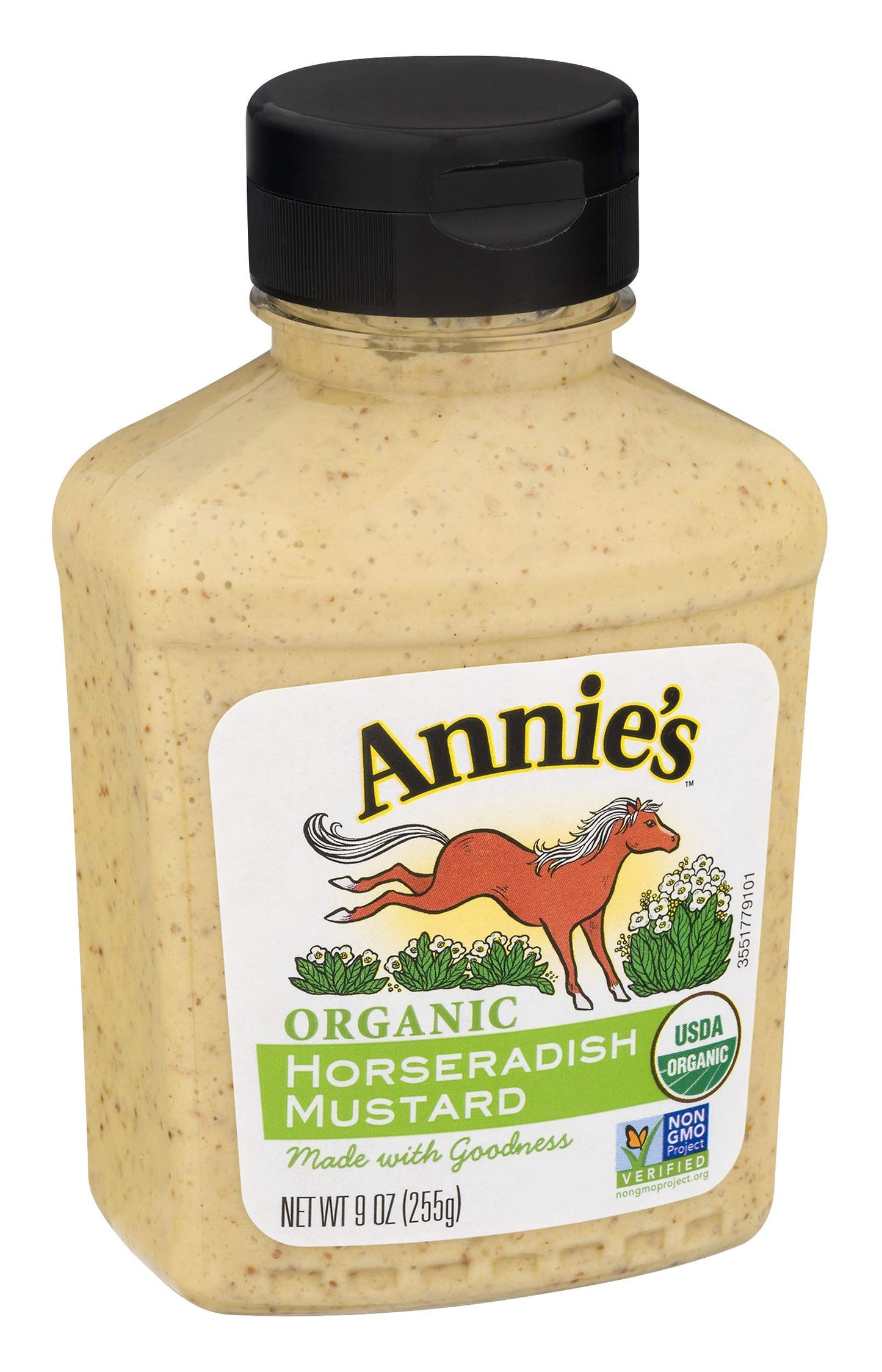 Annies Horseradish Mustard Certified Organic Gluten Free Non-Gmo 9 Oz