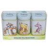 New English Teas Winnie The Pooh & Friends 3X Mini Tea Tins With English Loose Leaf Tea