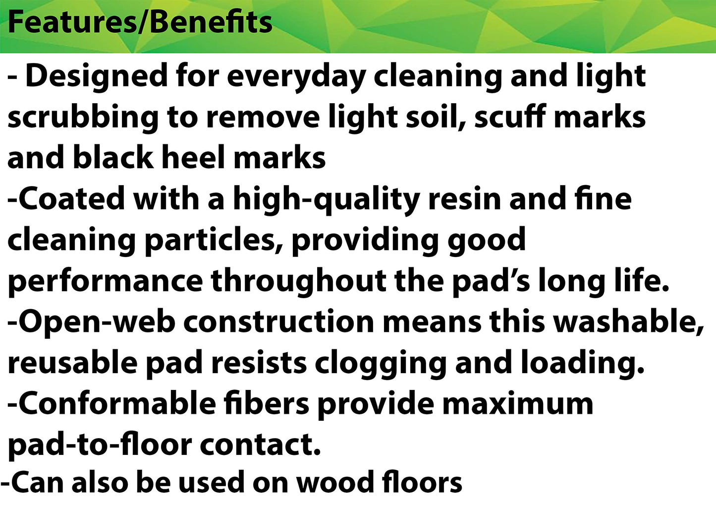 3M White Super Polish Floor Pad 4100, 21', Polish Wood Floors, Spray Cleaning Or Dry Buffing Soft Finishes