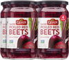 Gefen Sliced Pickled Beets, 16oz (4 Pack) | Sweet & Tangy, Great Salad Topper, Non GMO, Certified Kosher (Including Passover)