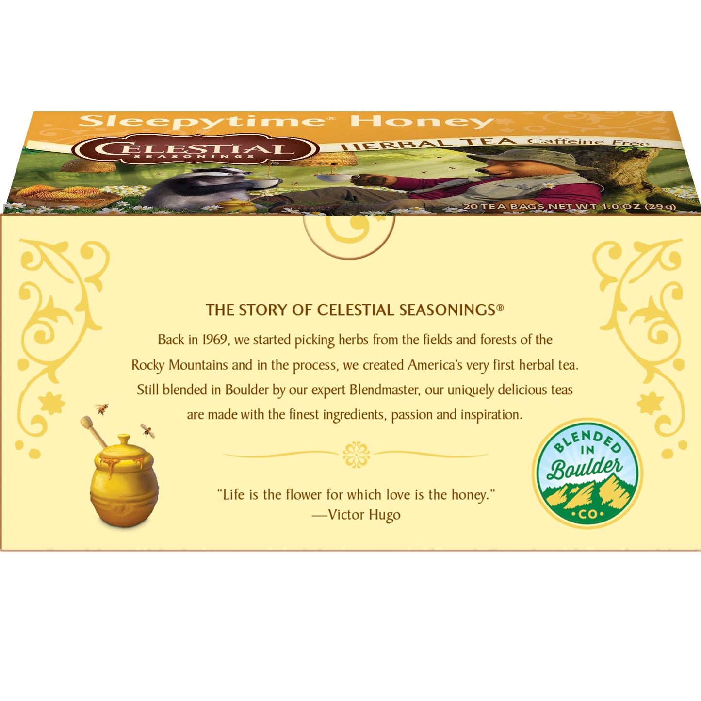 Celestial Seasonings Herbal Tea, Sleepy Time Honey, 20 Count