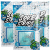 Sour Strips Flavored Sour Candy Strips, Deliciously Sour Chewy Candy Belts, Vegetarian Candies, 3 Pack (Blue Raspberry (3-Pack))