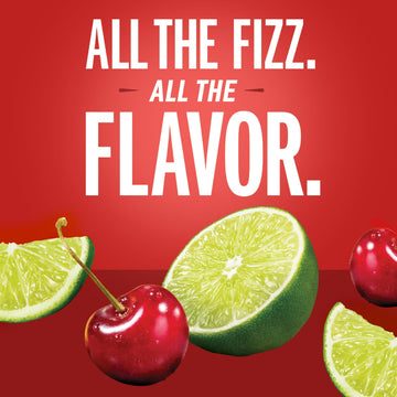 Izze Cherry Lime Straight Beverages, 8.4 FL Oz, Pack of 24