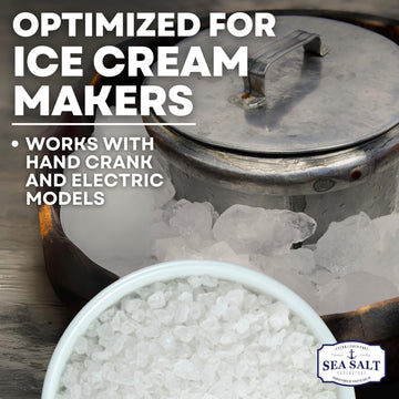 Rock Salt for Ice Cream Making Universally Compatible Coarse and Non-Iodized Salt for All Ice Cream Maker 30 oz Bag