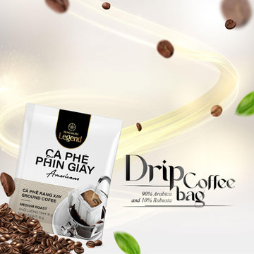 Trung Nguyen Legend Vietnamese Blend Signature Hand Drip Coffee Bag, Single-Served Pour Over Coffee, Portable Filter Bag For Tra
