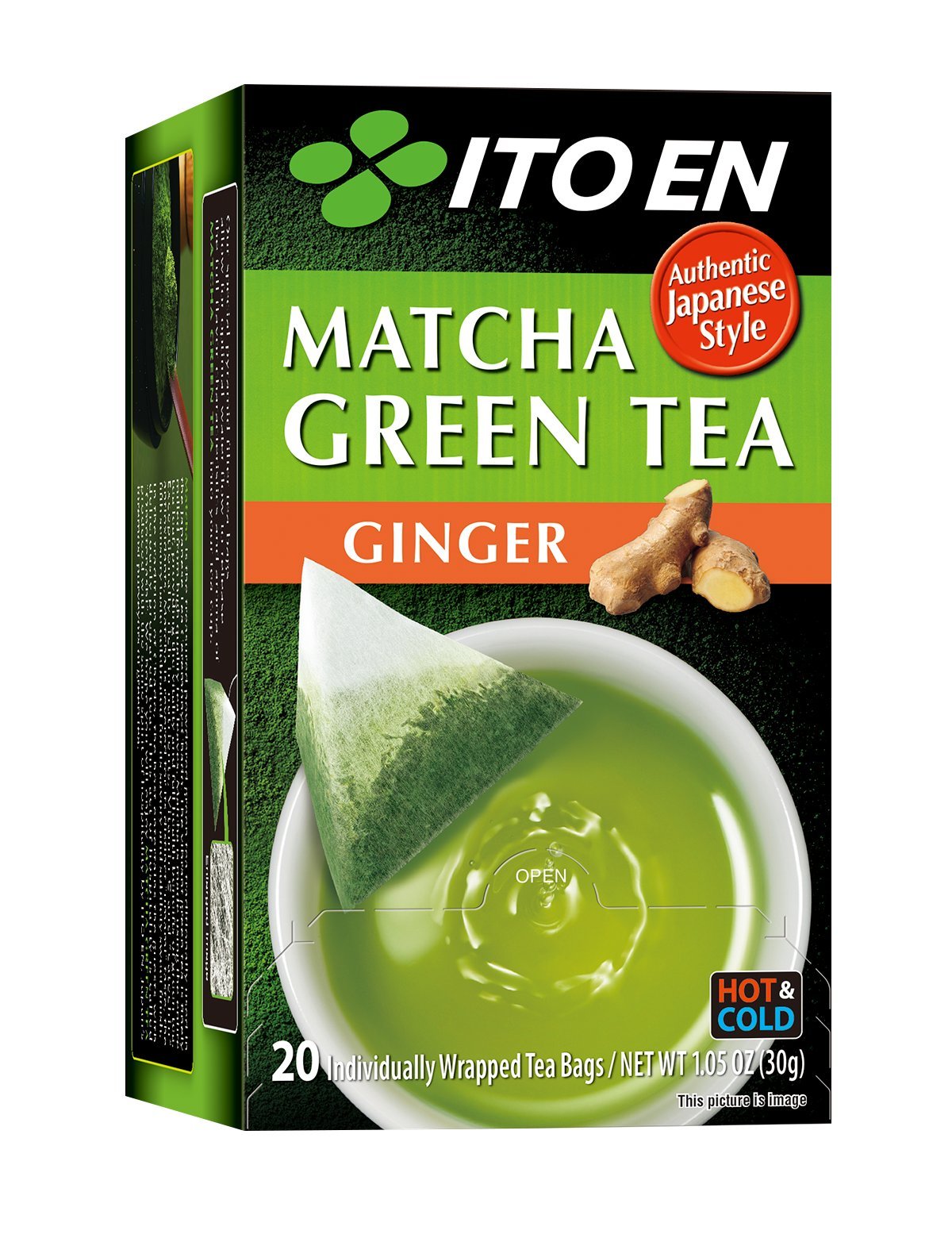 Ito En Traditional Matcha Green Tea Bags, (Pack of 8), 20 Count, 160 Teabags Total