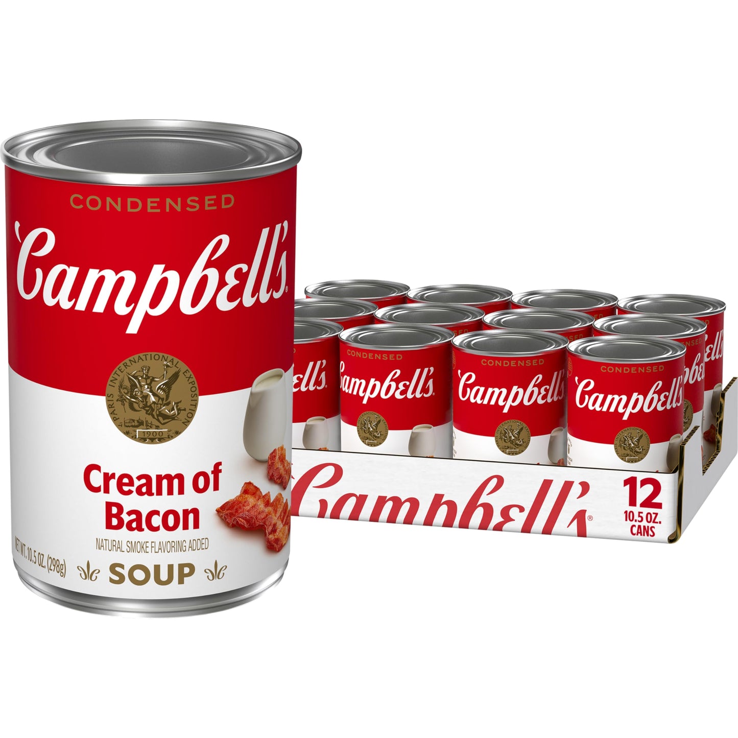 Campbell's Condensed Cream of Bacon Soup, 10.5 Ounce Can (Case of 12)