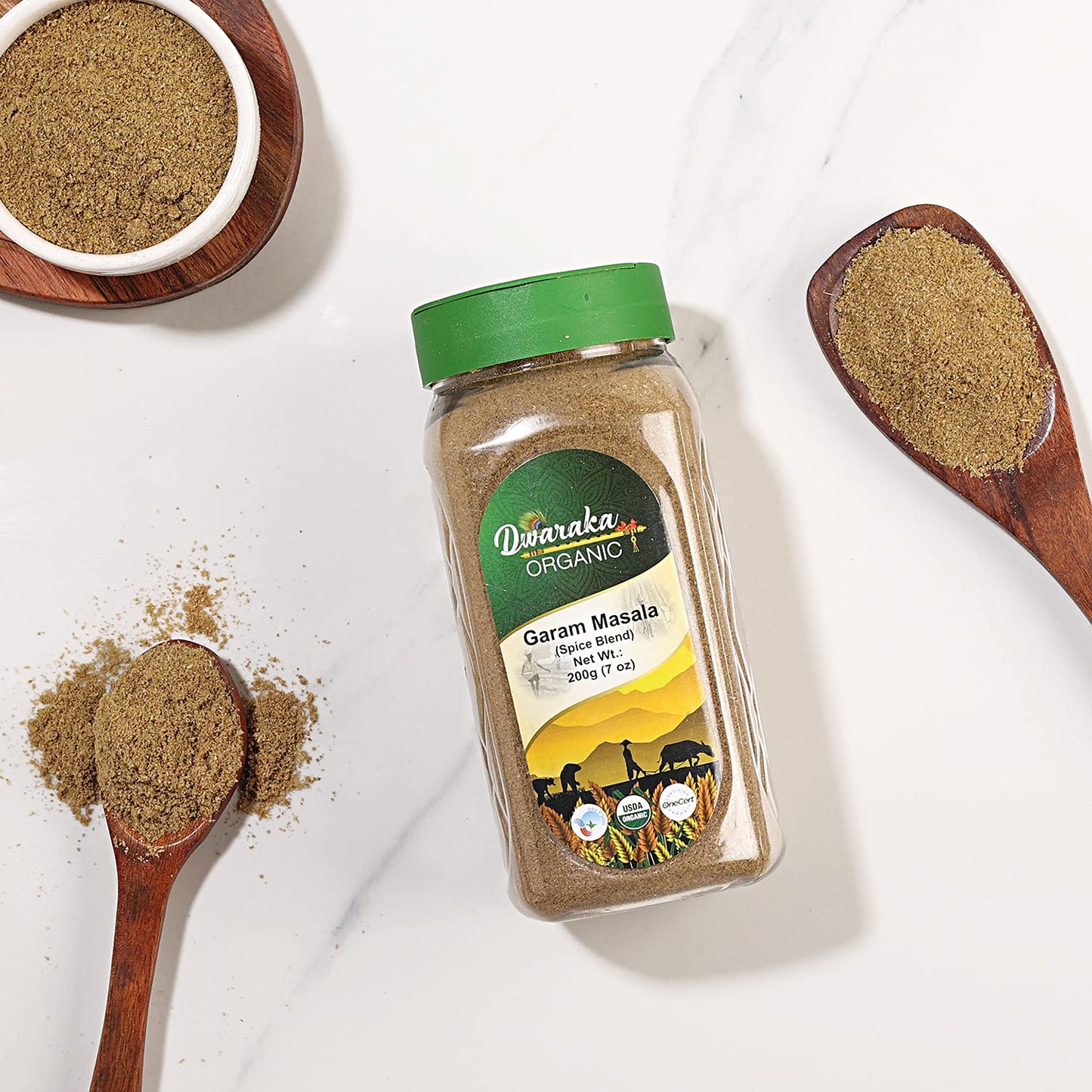 Dwaraka Organic - Garam Masala Powder, 7oz, Healthy, Organic, Non GMO, All Natural