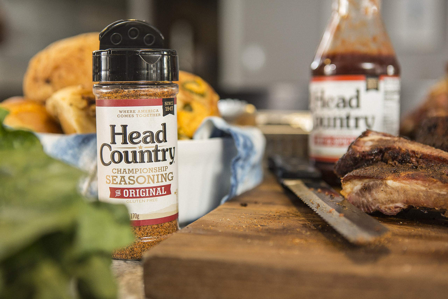 Head Country Bar-B-Q Championship Seasoning, Original, Gluten Free, MSG Free, 6 Ounce