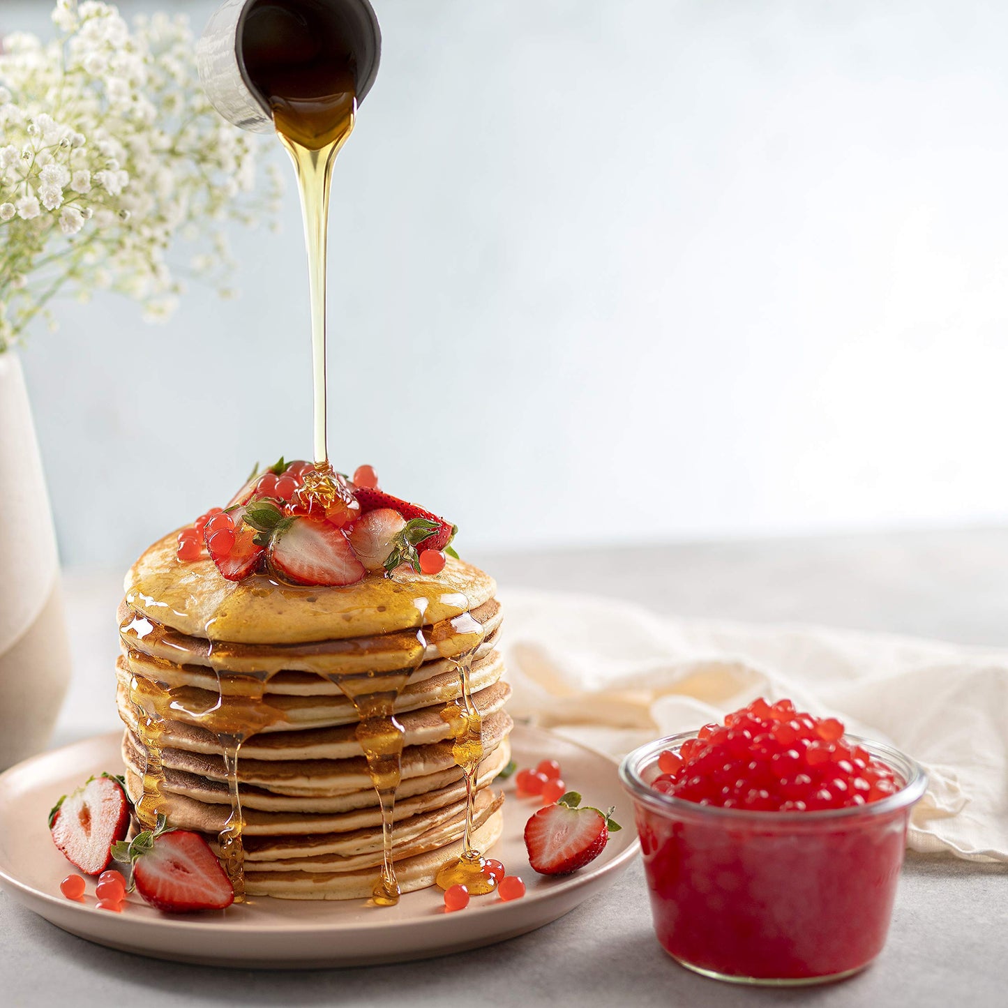 Mango Boba Pearls, Mango Popping Boba Bursting Boba, Mango Bubble Tapioca Pearls For Bubble Tea (Mango, 1 Lb Pack Of 1)